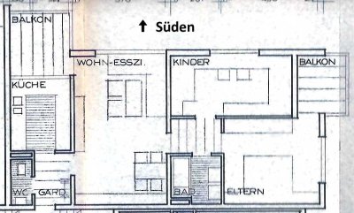 3-Zimmer-Wohnung mit 2 Balkonen in Beutelsbach