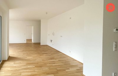 Schöne geförderte 3-Zimmer-Wohnung mit Tiefgaragenparkplatz und Loggia in Gallspach. Erstbezug!