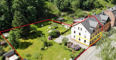 Erstbezug nach Sanierung! Schicke, 98 m² große 3-Zi.-Whg. mit Gartennutzung & PKW-Stellplatz in Aue