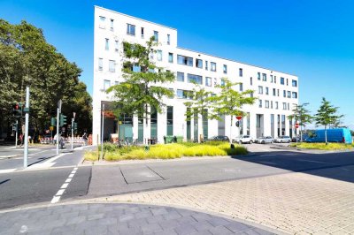 Wohnen im maritimen Stadtquartier am Rhein! Helle 2-Zi.-Penthouse-Wohnung auf 62m² inkl. Balkon!