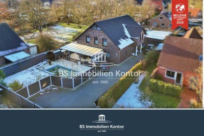 Hinte! Neuwertiges Einfamilienhaus mit gehob. Ausstattung, Swimming-Pool und Garage in ruhiger Lage!