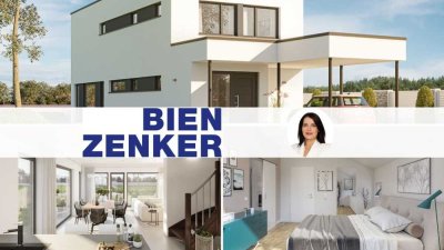 NEUBAU mit BIEN-Zenker -GROSSZÜGIGES FERTIGHAUS IM BAUHAUSSTIL