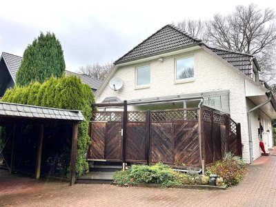 Bramfeld: helle Doppelhaushälfte mit Vollkeller u. Carport