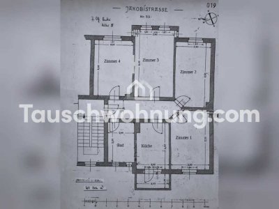 Tauschwohnung: Tausche 4-Zi-Whg m. Südbalkon u. Gartennutzung in der List