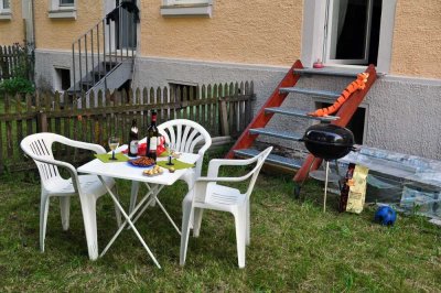 Freundliche Wohnung mit eigenem kleinem Garten zentral in Kaufbeuren