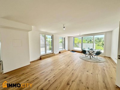 Neuer Preis! Wohntraum (Top 6) 4-Zimmerwohnung + 32,71 m² Balkon, Erstbezug, Erstklassige Ausstattung, Neubau, luxuriös + Garage