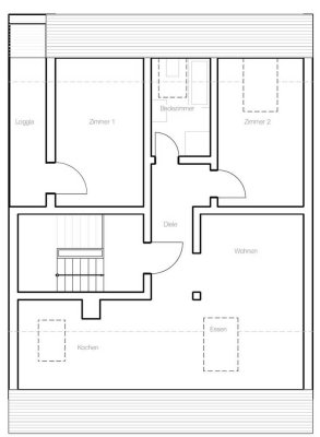 Erstbezug nach Sanierung - Gemütliche 3-Zi-DG-Wg. mit Schlossblick und Balkon Wallbox und PV-Anlage