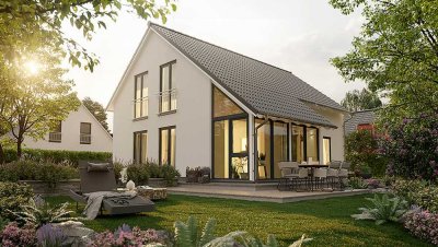 Haus mit Wintergarten + Carport, Preis inkl. Grundstück, massiv gebaut