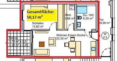 Geschmackvolle 2-Raum-Wohnung mit Balkon, EBK in Oberndorf a.N. (W 2.2, W 2.3, W 2.6)