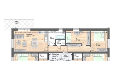 Anlegerhit - TOP PREIS - 3-Zimmerwohnung mit Balkon - herrliche Lage mit grün Blick - BEZUGSFERTIG - ab sofort - hochwertige Ausstattung - schlüsselfertig - provisionsfrei - barrierefrei