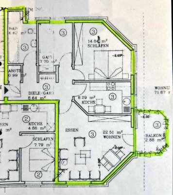 3-Zimmer-Wohnung in attraktiver Lage in Kevelaer