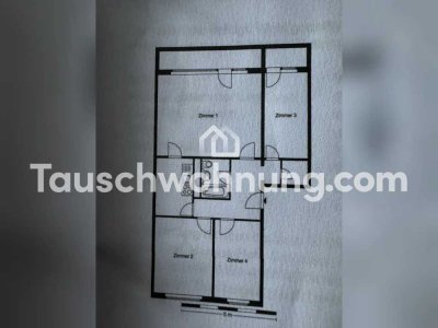 Tauschwohnung: 4 Zimmer gegen 2 Zimmer