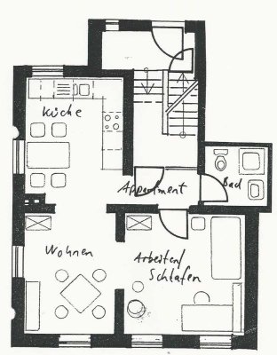 Schöne 2-Zimmer-EG-Wohnung in Zwingenberg in einem Altbau, aber kernsaniert