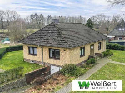 Für 1.110,- € mtl. kaufen, statt mieten!
Modernisierter Bungalow mit ausbaufähigem Dachstuhl &Garag