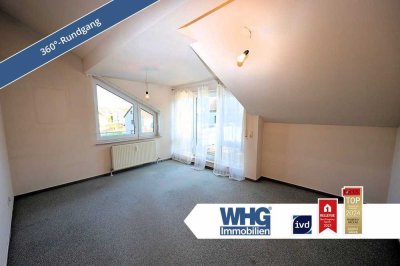 Helle 2-Zimmer-Dachgeschosswohnung mit Balkon, TG und Pkw-Stellplatz