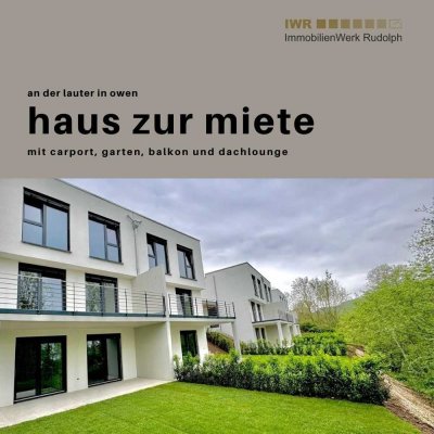 NEUBAU - Moderne Doppelhaushälfte direkt an der Lauter mit Einbauküche