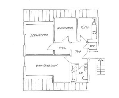 Renovierte 3 Zimmer - Dachgeschosswohnung in Nottuln-Appelhülsen