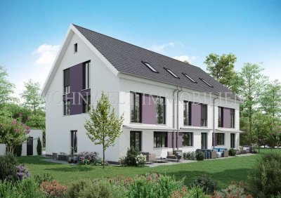 Neubau von 3 energieeffizienten Reihenhäusern in Massivbauweise, KfW40