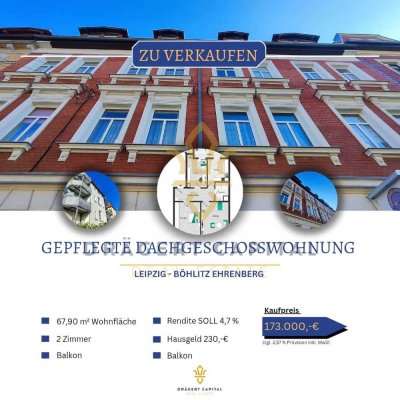 Charmante 3-Zimmer-Dachgeschosswohnung in Leipzig Böhlitz-Ehrenberg