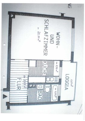 Geschmackvolle 1-Zimmer-Wohnung mit geh. Innenausstattung mit Balkon und EBK