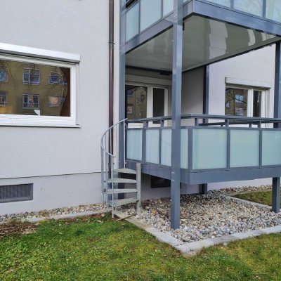 Gepflegte 4-Zimmer-Erdgeschosswohnung mit Balkon und Gartenzugang in Kirchheim