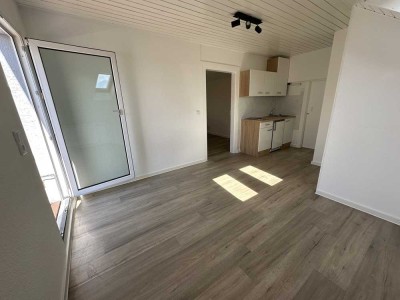 Renovierte 1,5-Zimmer-Wohnung mit Balkon und Einbauküche in Ostrach