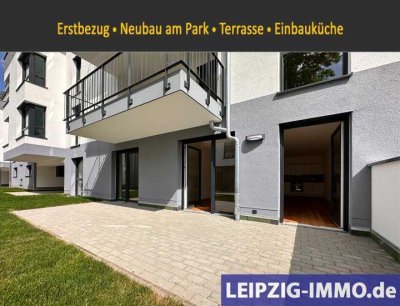 ERSTBEZUG am Park ** Neubau ** 5-RAUM WE ** große Terrasse ** Einbauküche ** Tiefgarage