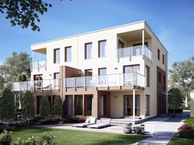 LivingHaus: Modernes Doppelhaus trifft auf Traumlage in Speyer