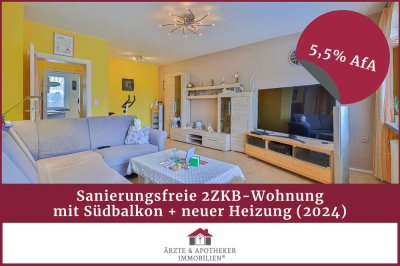 Seien Sie der Erste!
Frisch aufgeteilt & vermietet mit 5,5% AfA:
2ZKB-Whg. inkl. Südbalkon