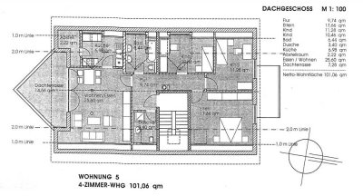 Wunderschöne funktionelle 4-Zimmer-Dachgeschosswohnung mit Panoramablick in Bellenberg