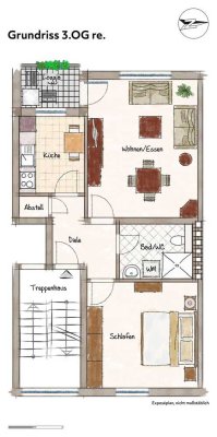 2-Zimmerwohnung mit Loggia in beliebter Wohngegend