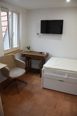 Vollmöblierte 1-Zimmer-Wohnung mit Bett, Schrank, Küche & TV in Tübingen - ideal für Pendler