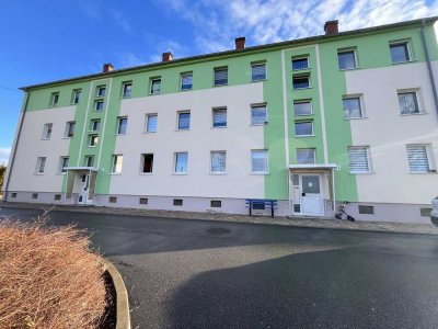 Renovierte 2-Zimmer-Wohnung mit Blick auf das Schloss Wolkenburg in ruhiger, naturnaher Lage