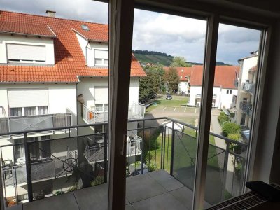 1-Zi.-Appartment + Küche + Balkon in Affaltrach,  12 km von Heilbronn + 1 km vom Badesee ab sofort !