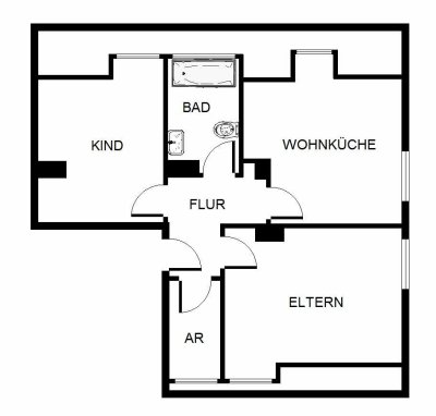 Demnächst frei! 2-Zimmer-Wohnung in Bergkamen City