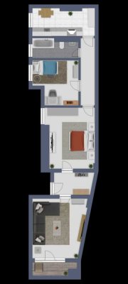 � Stilvoll sanierter Altbau - 3 - Zimmerwohnung in bester Lage!