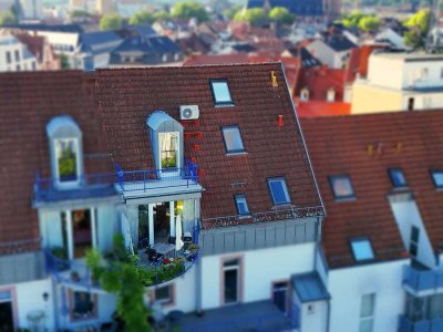 Hochwertige Maisonette-Wohnung über den Dächern der Stadt