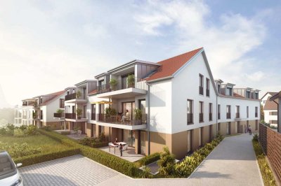 NEUBAU Heitersheim lichtdurchflutete 3-Zimmer-Wohnung im OG mit Südbalkon