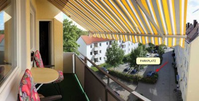 Preiswerte 4-Raum-Wohnung mit Einbauküche in Ingolstadt und Stellplatz