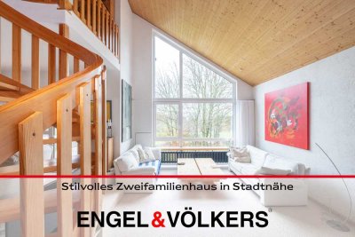 Stilvolles Zweifamilienhaus in Stadtnähe