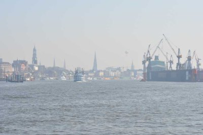 Elbblick, Garten und Strand