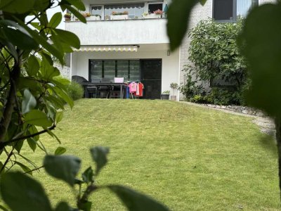 Luxuswohnung mit Garten, Travertin Naturstein, Fußbodenheizung, Videoüberwachung, 3-fach-Verglasung