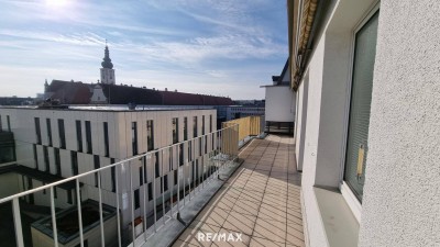 2-Zimmer-Wohnung mit großer Terrasse im Zentrum