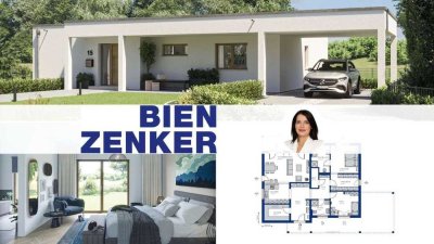 NEUBAU mit BIEN-Zenker -BUNGALOW MIT TERRASSENÜBERDACHUNG