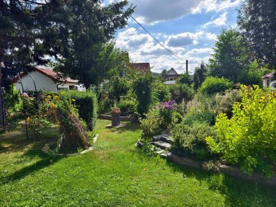 Helle große Wohnung mit Garten am Bach