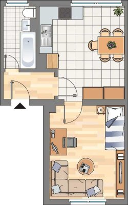 2-Zimmer-Wohnung in Bochum Langendreer