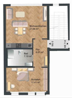 Kernsanierte 60 m²  Wohnung im Herzen von Bonn - KFW Zins 0,75% - Vis-á-vis Rathaus und Unischloss