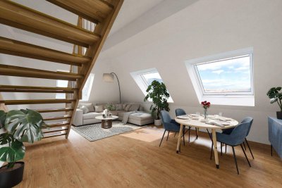 Traumhafte 3-Zimmer Dachgeschosswohnung mit großzügiger Dachterrasse - inkl. Möglichkeit zur freien Gestaltung!
