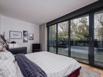 Umfassend möblierte 2-Zimmer-Wohnung mit Smart-Home-System und Süd-Balkon (3-6 Monate Mietdauer)