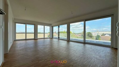 Das Penthouse. Bezugsfertig für Sie. Einfach einziehen und den Ausblick genießen.